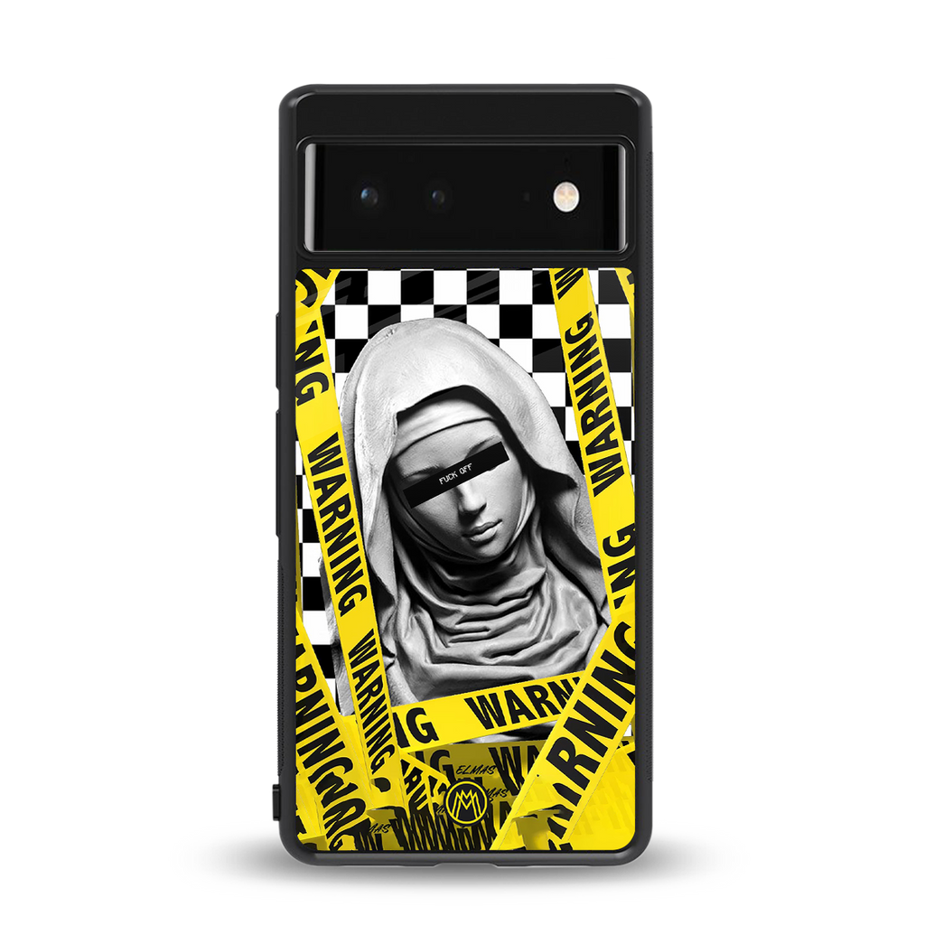 explicit signal back phone cover | glass case for Google Pixel 6A