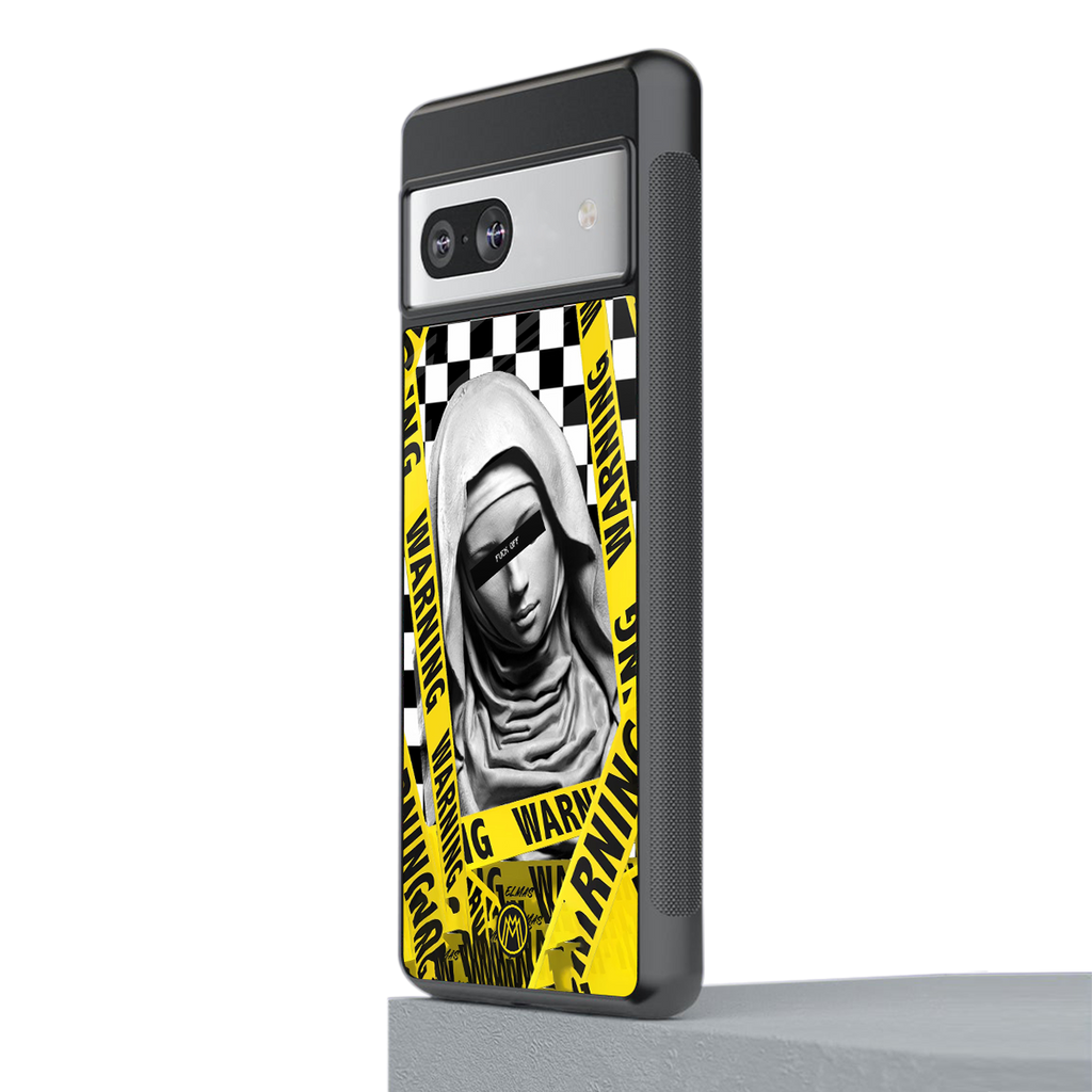 explicit signal back phone cover | glass case for Google Pixel 7A