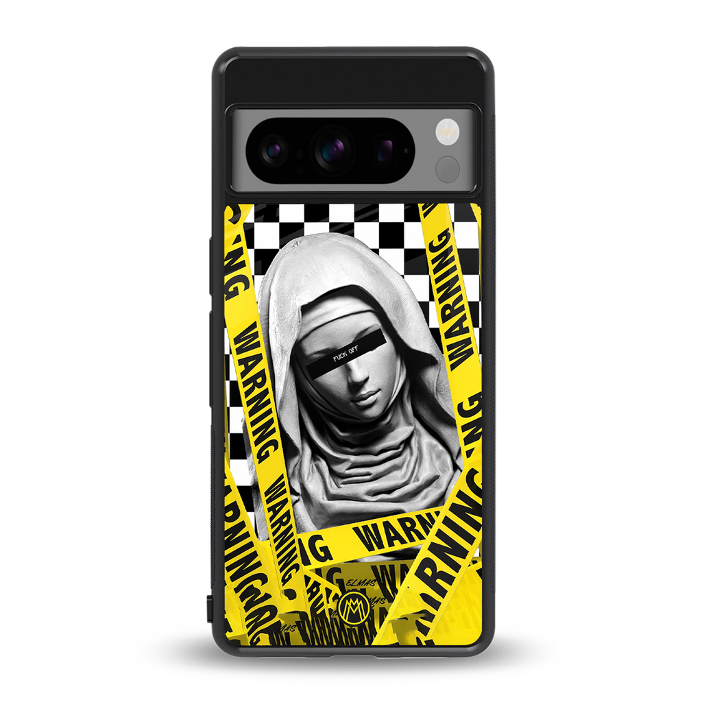 explicit signal back phone cover | glass case for google pixel 8 pro