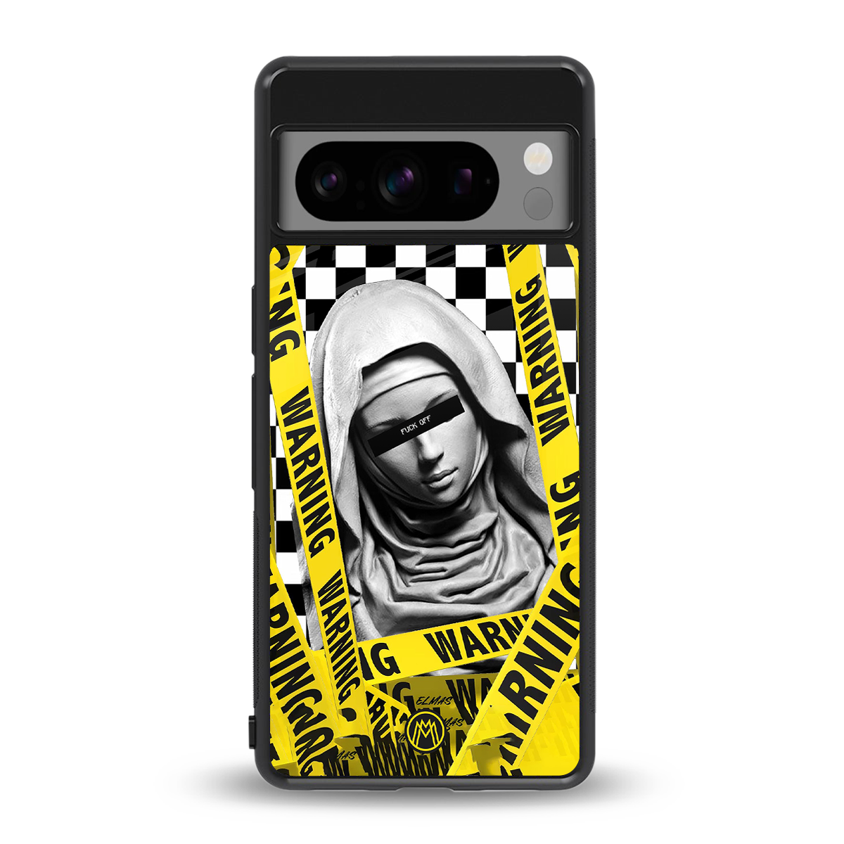 explicit signal back phone cover | glass case for google pixel 8 pro