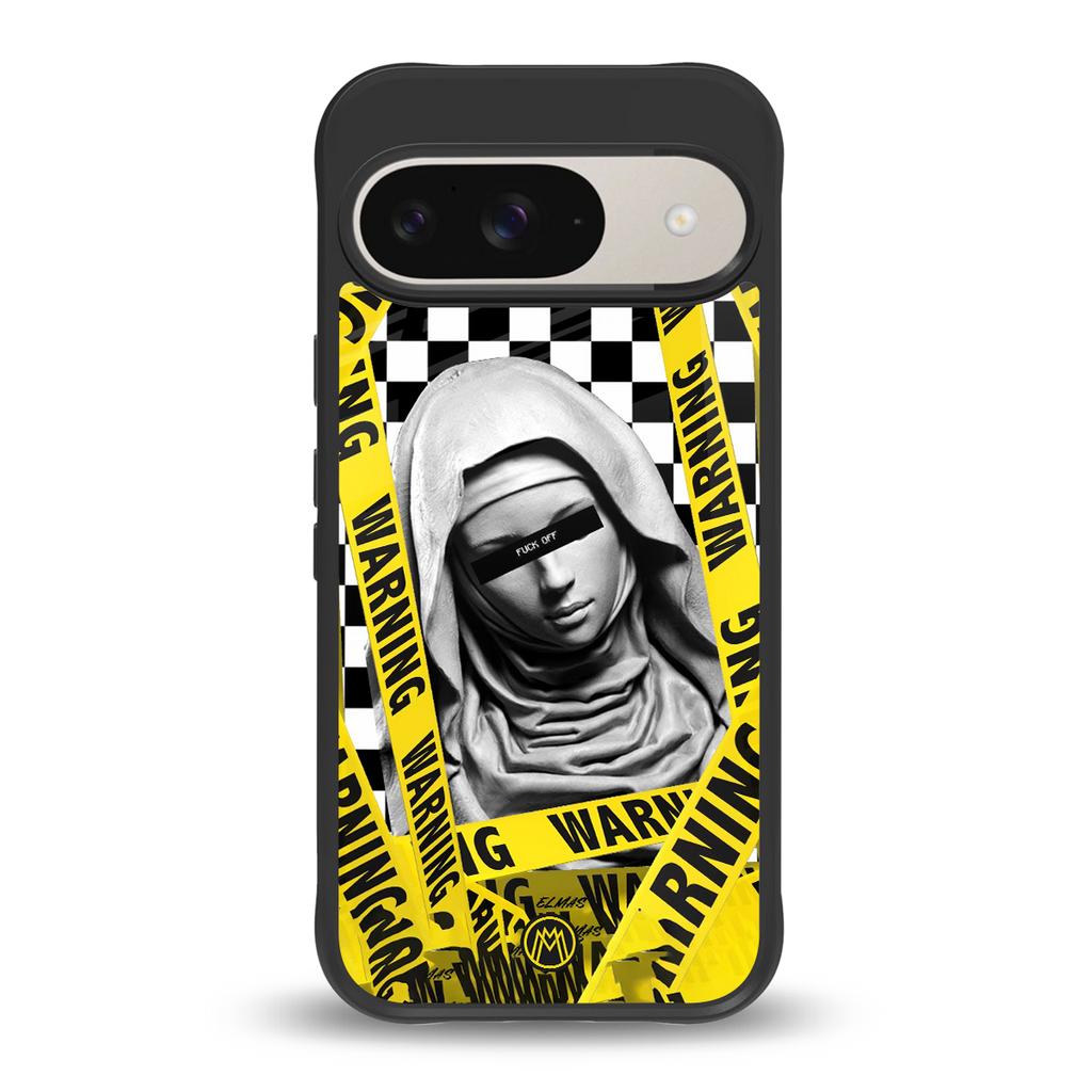 explicit signal back phone cover | glass case for google pixel 9