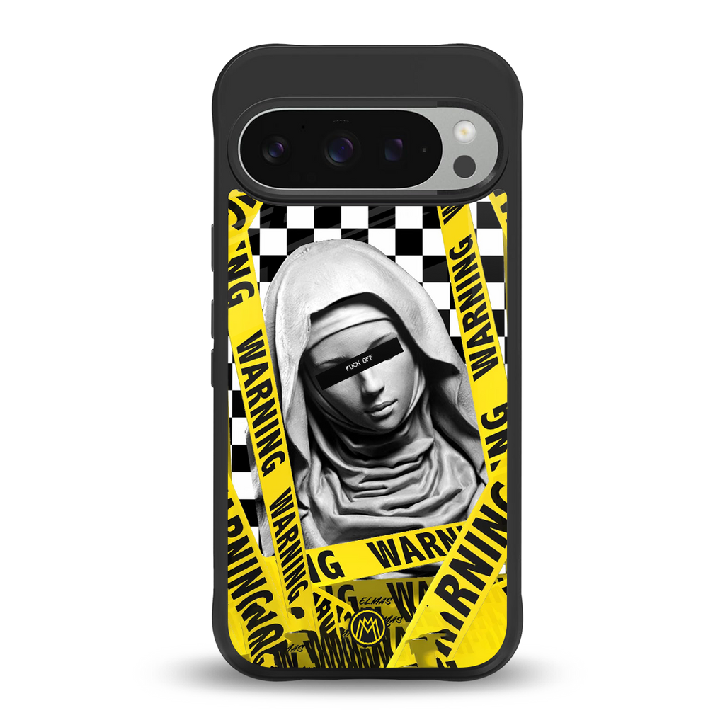 explicit signal back phone cover | glass case for google pixel 9 pro xl