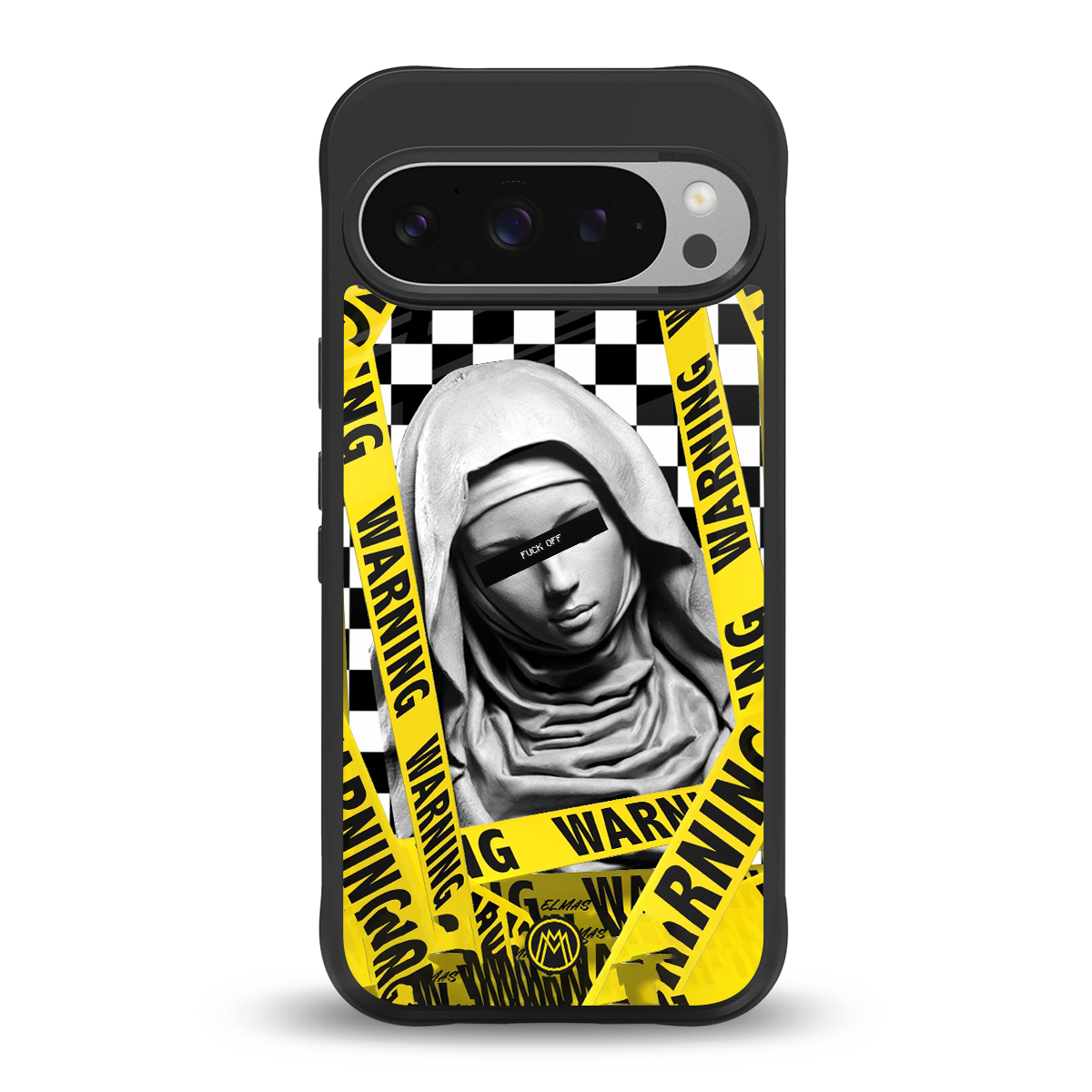 explicit signal back phone cover | glass case for google pixel 9 pro xl