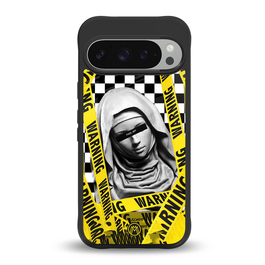 explicit signal back phone cover | glass case for google pixel 9 pro xl