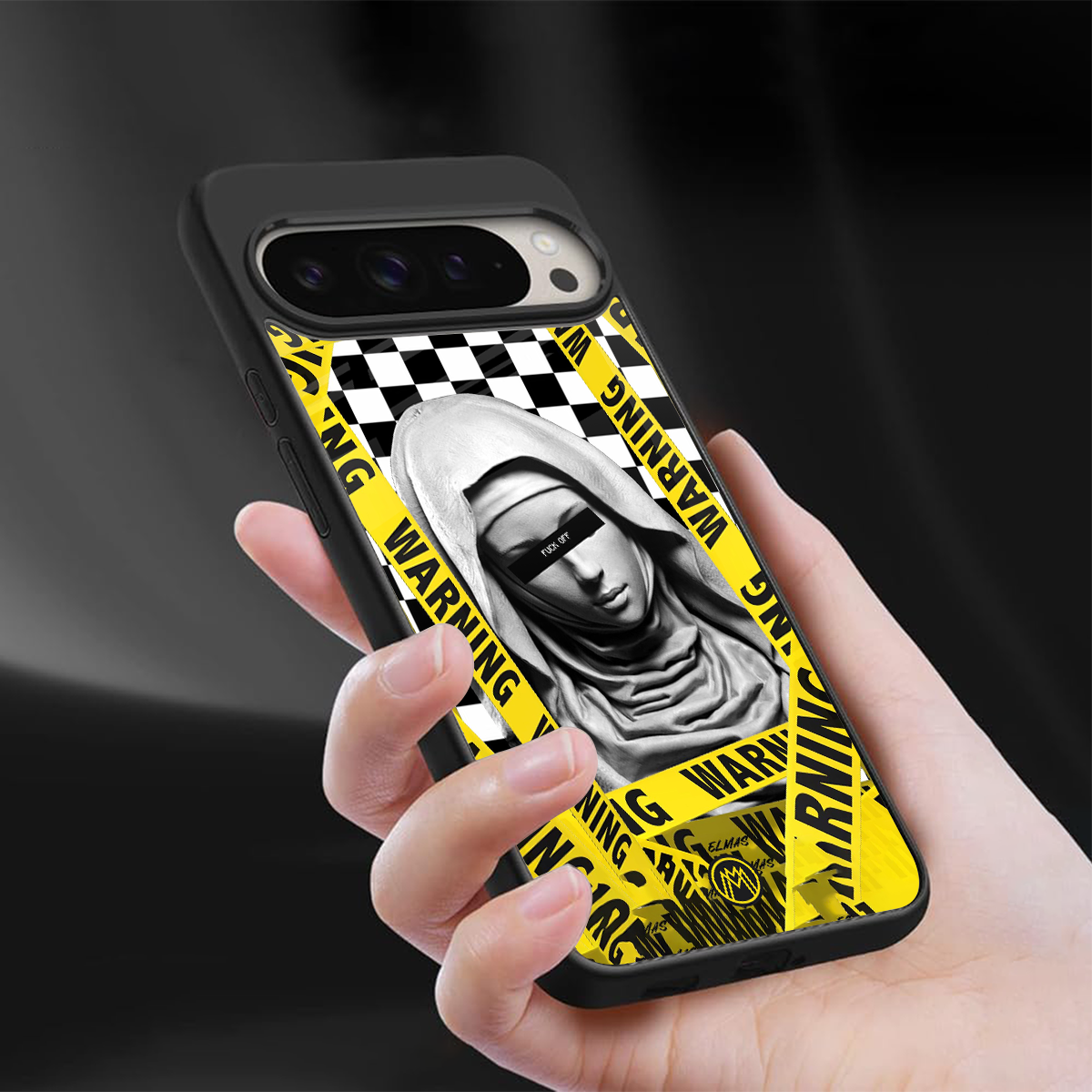 explicit signal back phone cover | glass case for google pixel 9 pro xl
