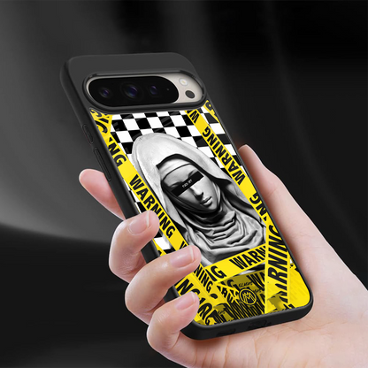 explicit signal back phone cover | glass case for google pixel 9 pro xl