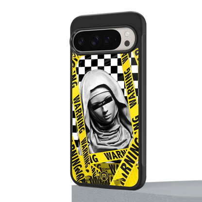 explicit signal back phone cover | glass case for google pixel 9 pro xl