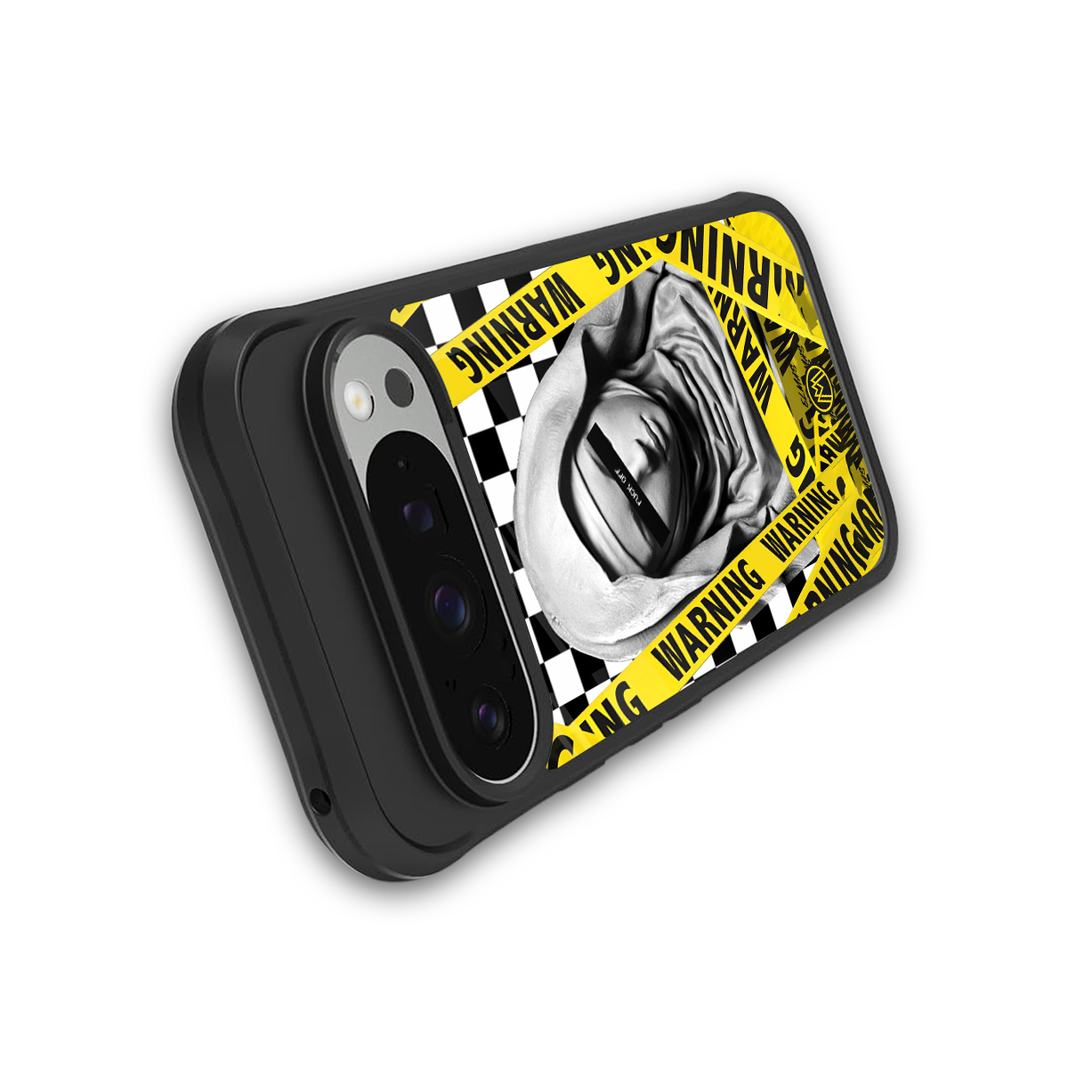 explicit signal back phone cover | glass case for google pixel 9 pro xl