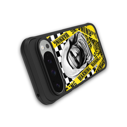 explicit signal back phone cover | glass case for google pixel 9 pro xl