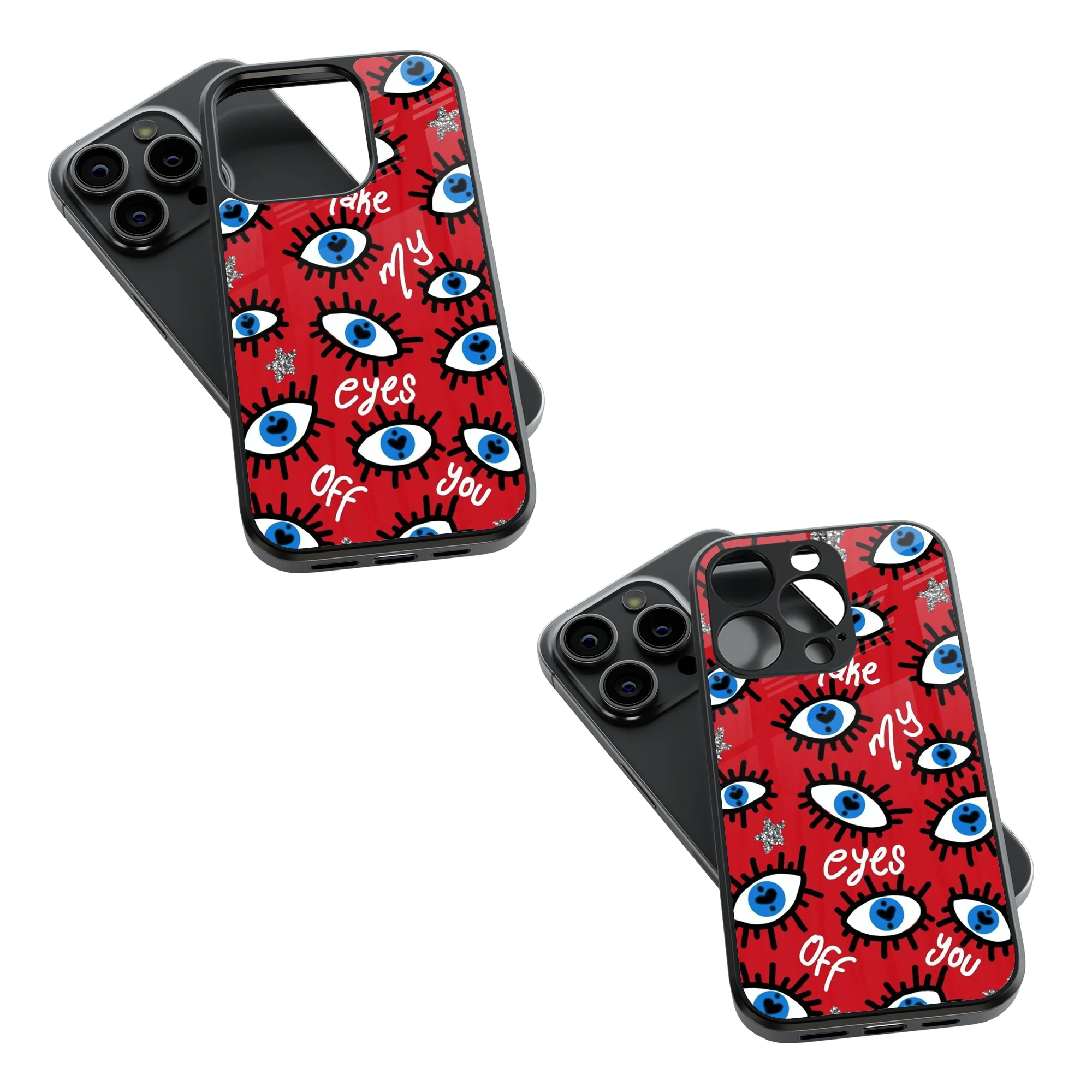 Trendy Glass Back Mobile Case for iPhone, Samsung, Redmi, OnePlus, Google Pixel, Motorola