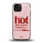 f1 chic back phone cover | glass case for iphone 13 mini
