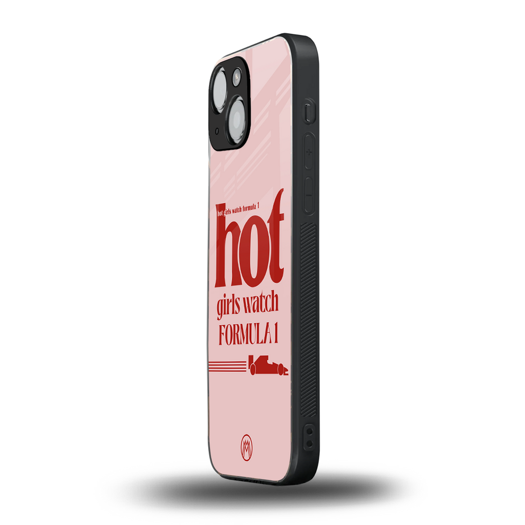 f1 chic back phone cover | glass case for iphone 13 mini