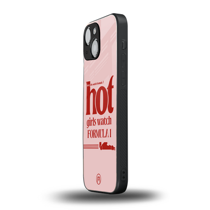 f1 chic back phone cover | glass case for iphone 13 mini