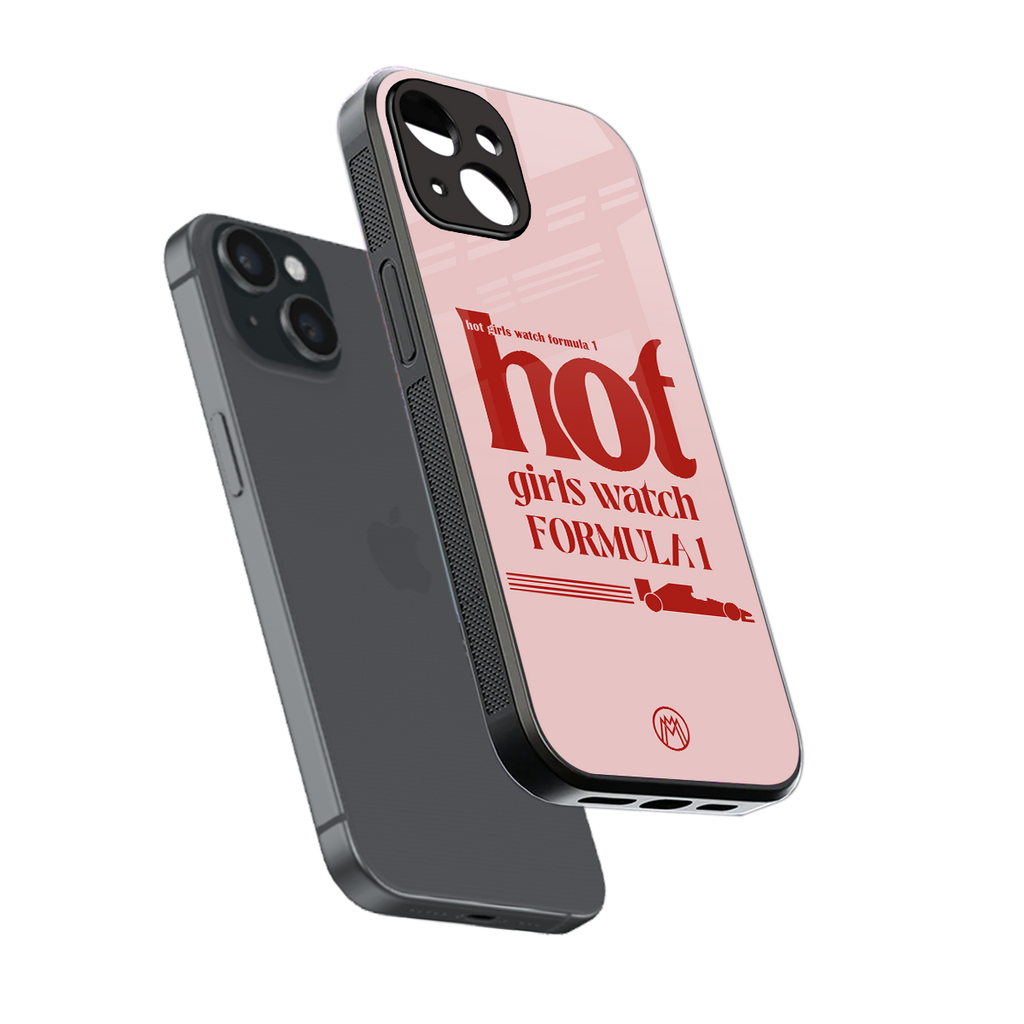 f1 chic back phone cover | glass case for iphone 13