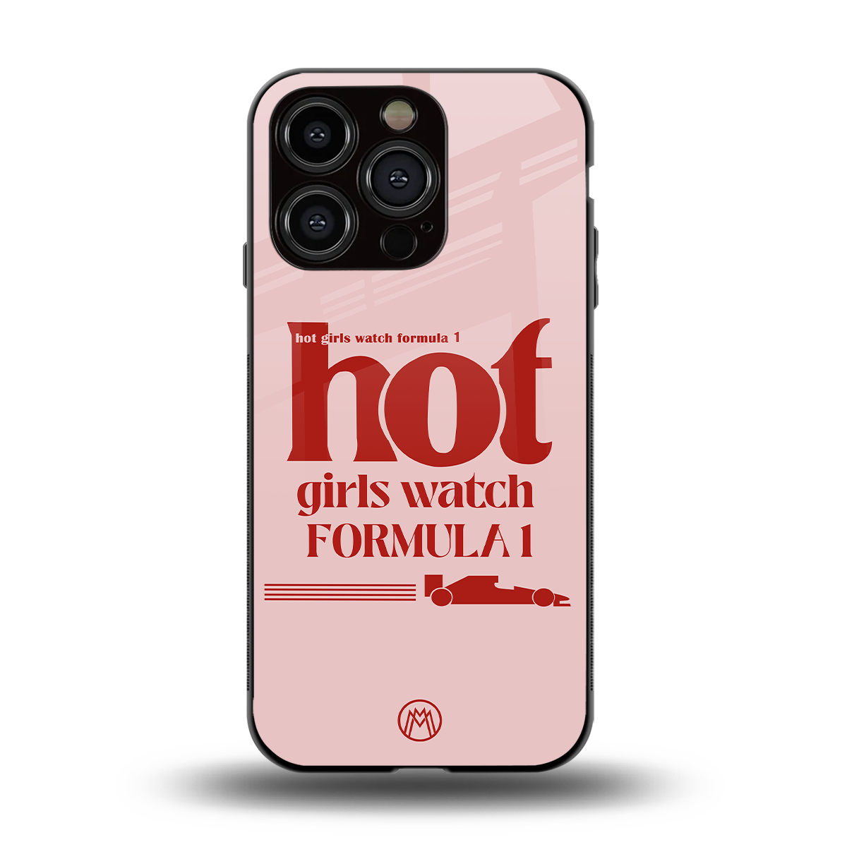 f1 chic back phone cover | glass case for iphone 15 pro