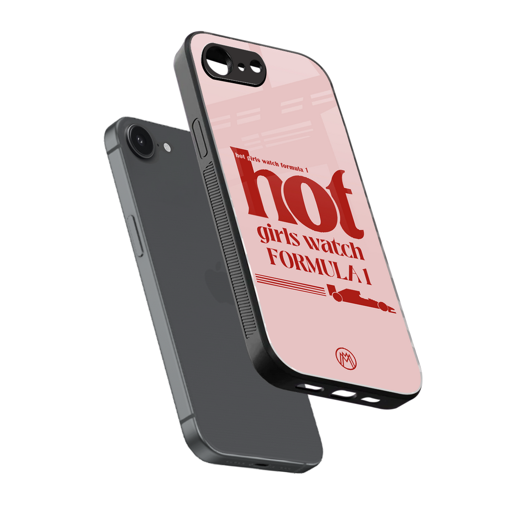 f1 chic back phone cover | glass case for iphone 16e