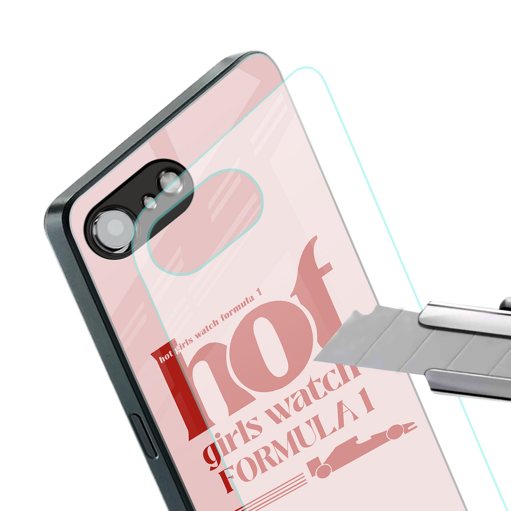 f1 chic back phone cover | glass case for iphone 16e