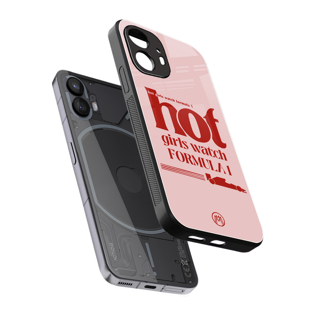 f1 chic back phone cover | glass case for nothing phone 2
