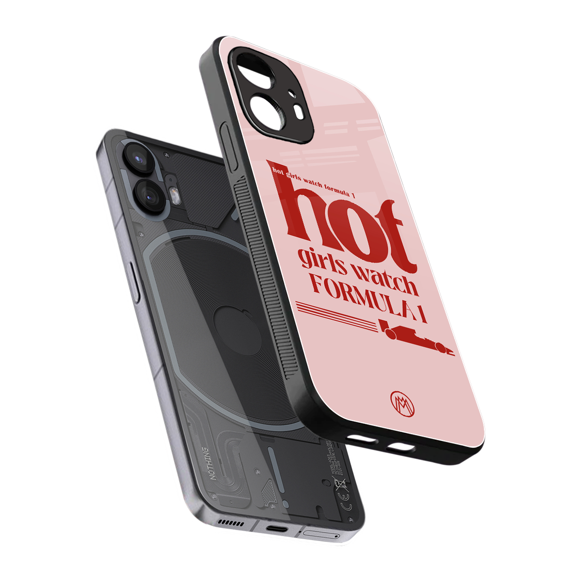 f1 chic back phone cover | glass case for nothing phone 2