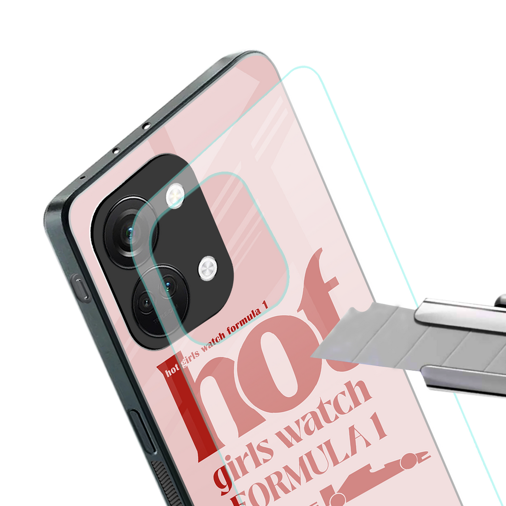 f1 chic back phone cover | glass case for oneplus nord 3