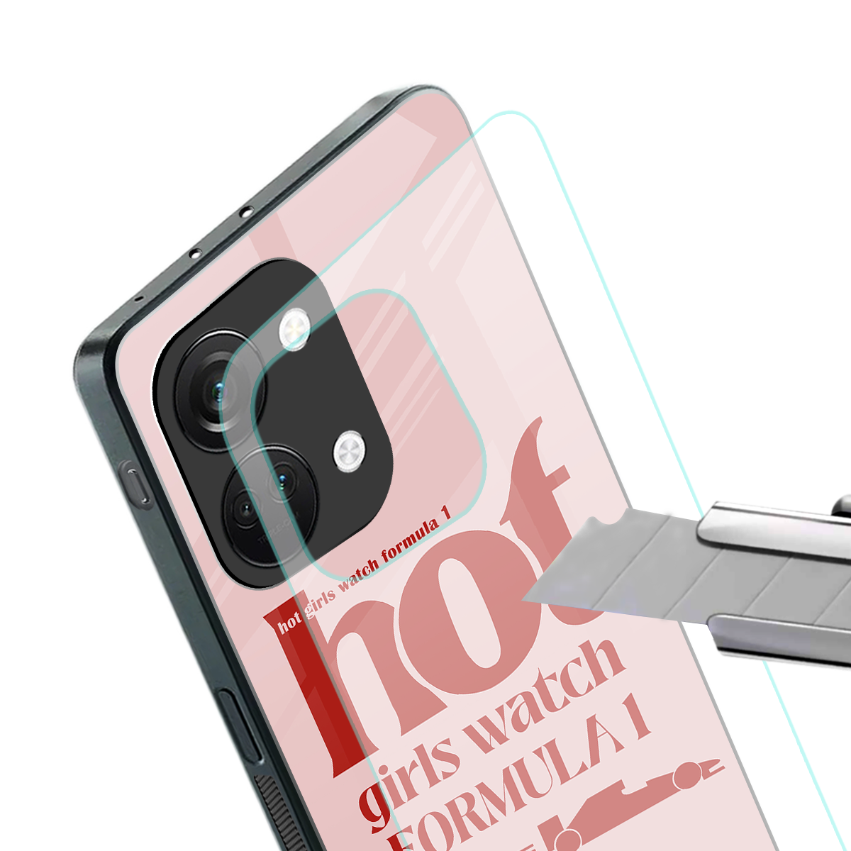 f1 chic back phone cover | glass case for oneplus nord 3