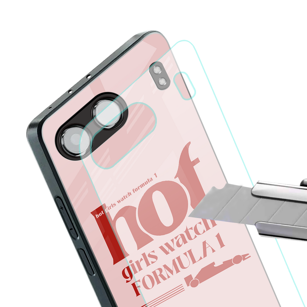 f1 chic back phone cover | glass case for oneplus nord 4