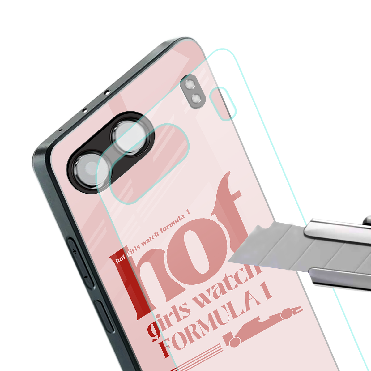 f1 chic back phone cover | glass case for oneplus nord 4