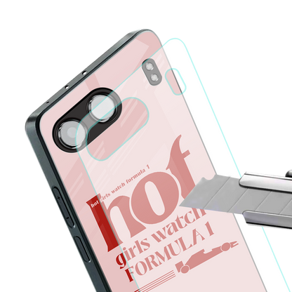 f1 chic back phone cover | glass case for oneplus nord 4