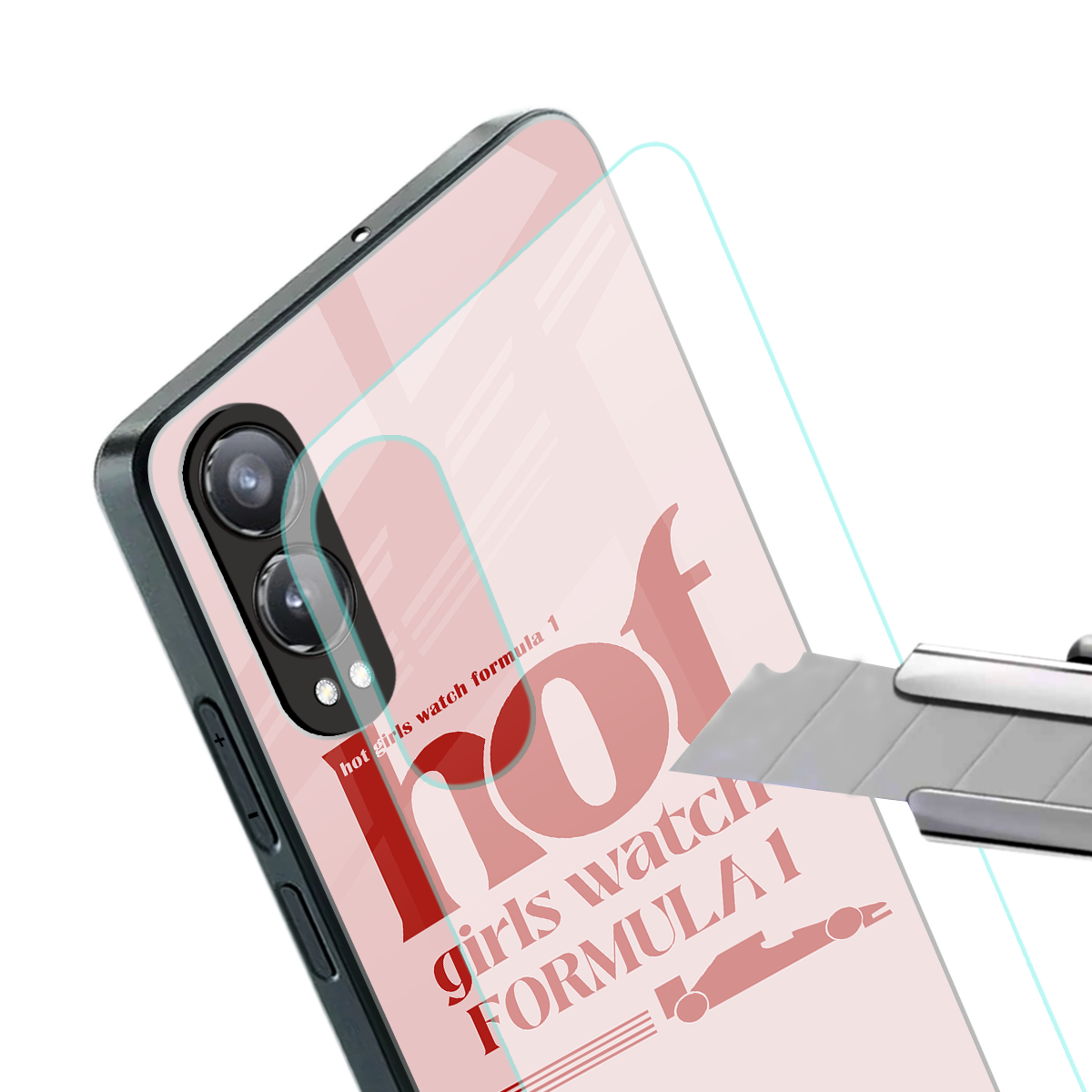 f1 chic back phone cover | glass case for oneplus nord ce 4 lite