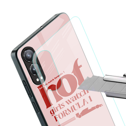 f1 chic back phone cover | glass case for oneplus nord ce 4 lite
