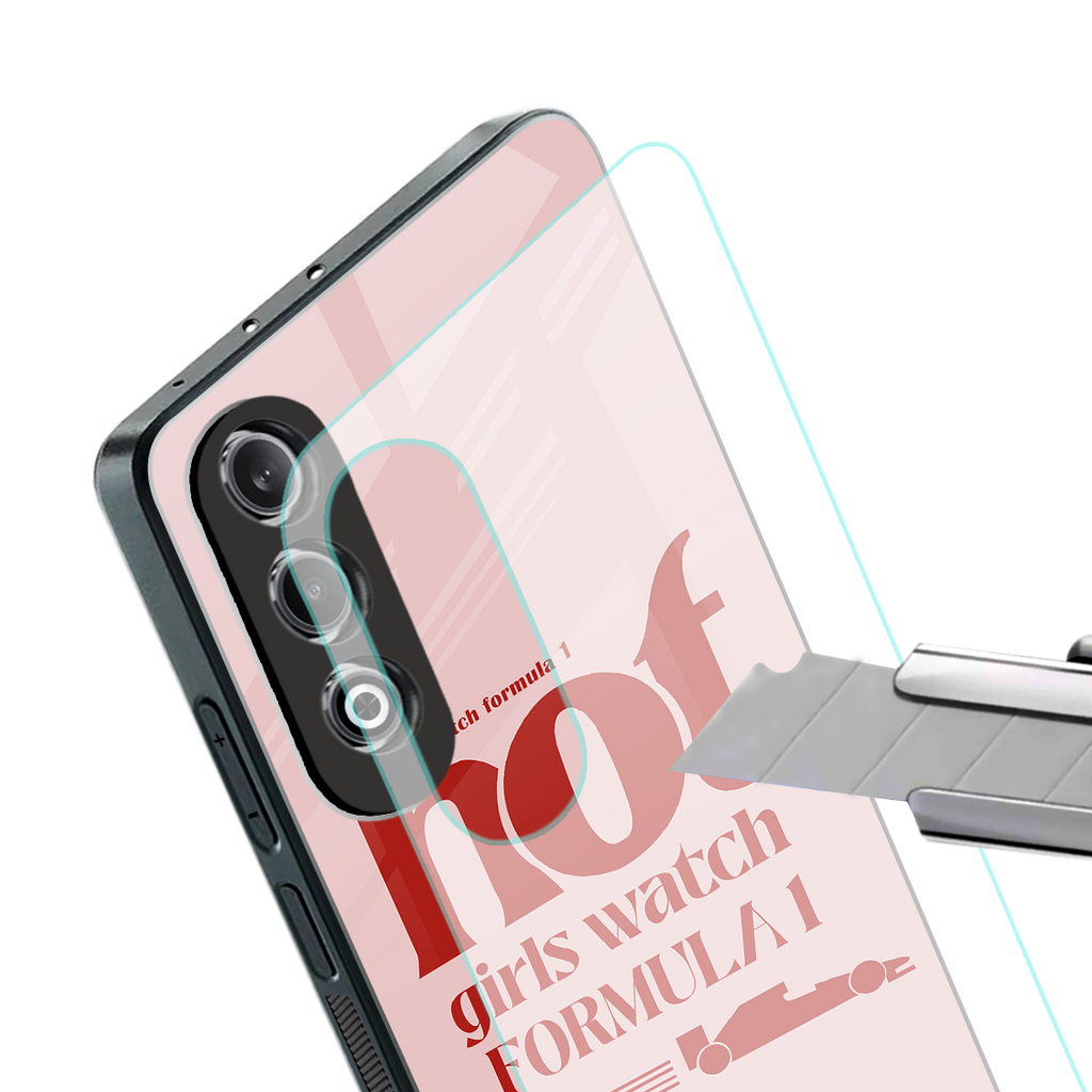 f1 chic back phone cover | glass case for oneplus nord ce 4