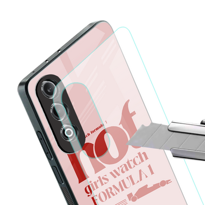 f1 chic back phone cover | glass case for oneplus nord ce 4
