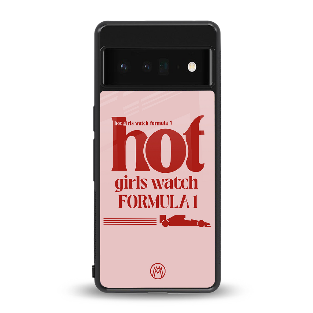 f1 chic back phone cover | glass case for google pixel 6 pro