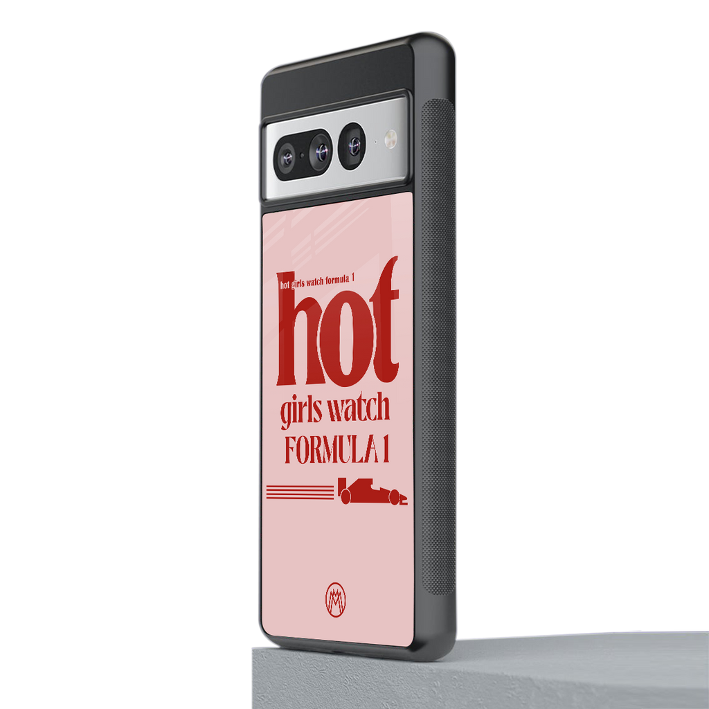 f1 chic back phone cover | glass case for google pixel 7 pro