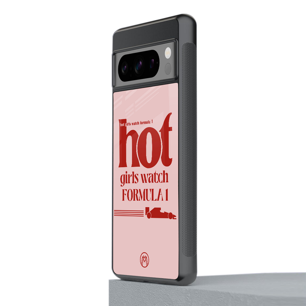 f1 chic back phone cover | glass case for google pixel 8 pro