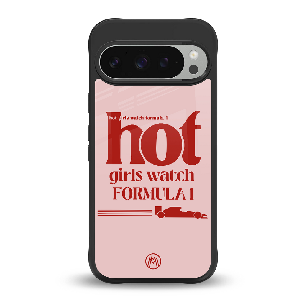 f1 chic back phone cover | glass case for google pixel 9 pro