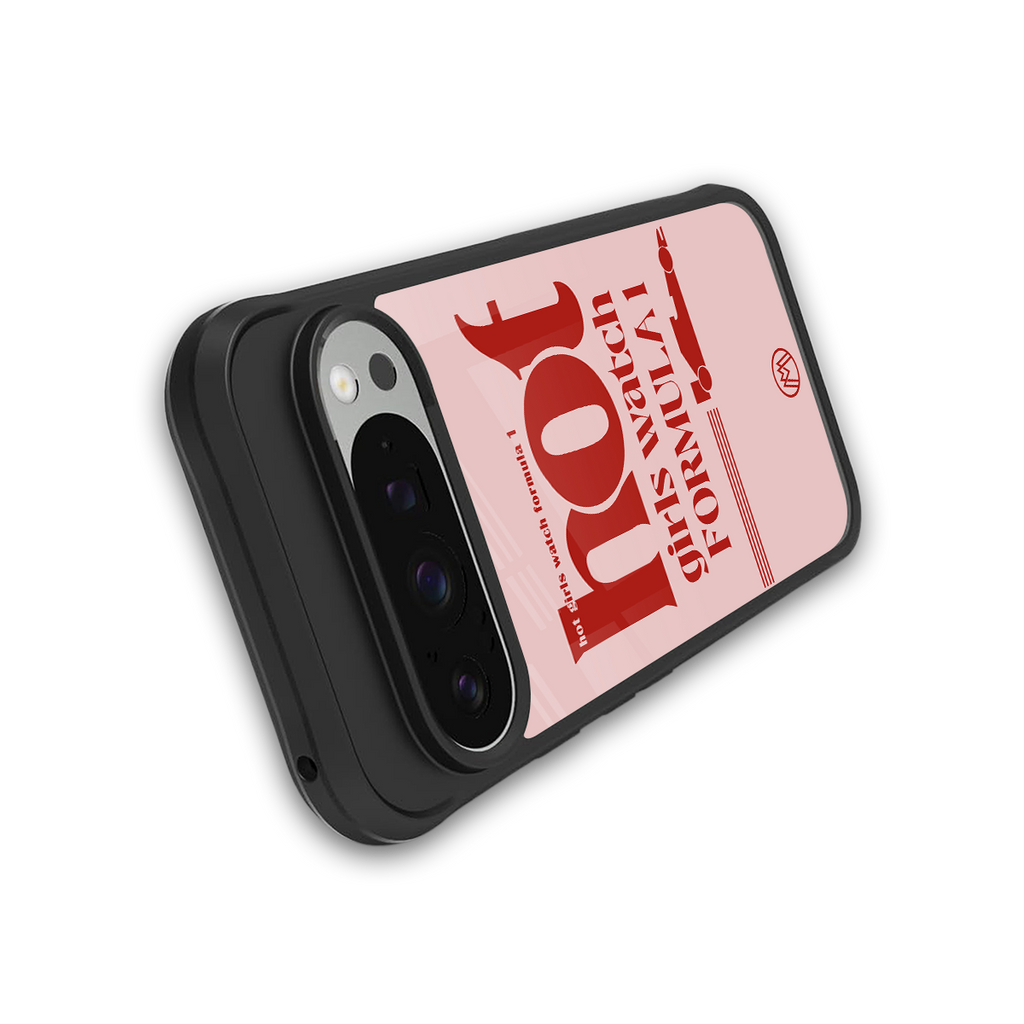 f1 chic back phone cover | glass case for google pixel 9 pro