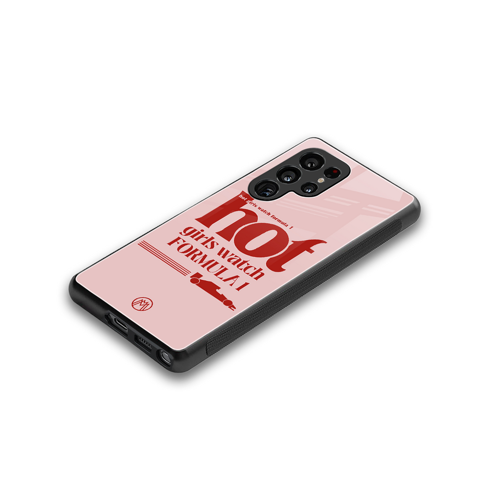 f1 chic back phone cover | glass case for samsung galaxy s25 ultra