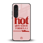 f1 chic back phone cover | glass case for samsung galaxy s25 plus