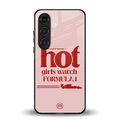 f1 chic back phone cover | glass case for samsung galaxy s24 plus