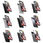 Durable Glass Back Mobile Case for iPhone, Samsung, OnePlus, Google Pixel, Redmi, Vivo, Oppo