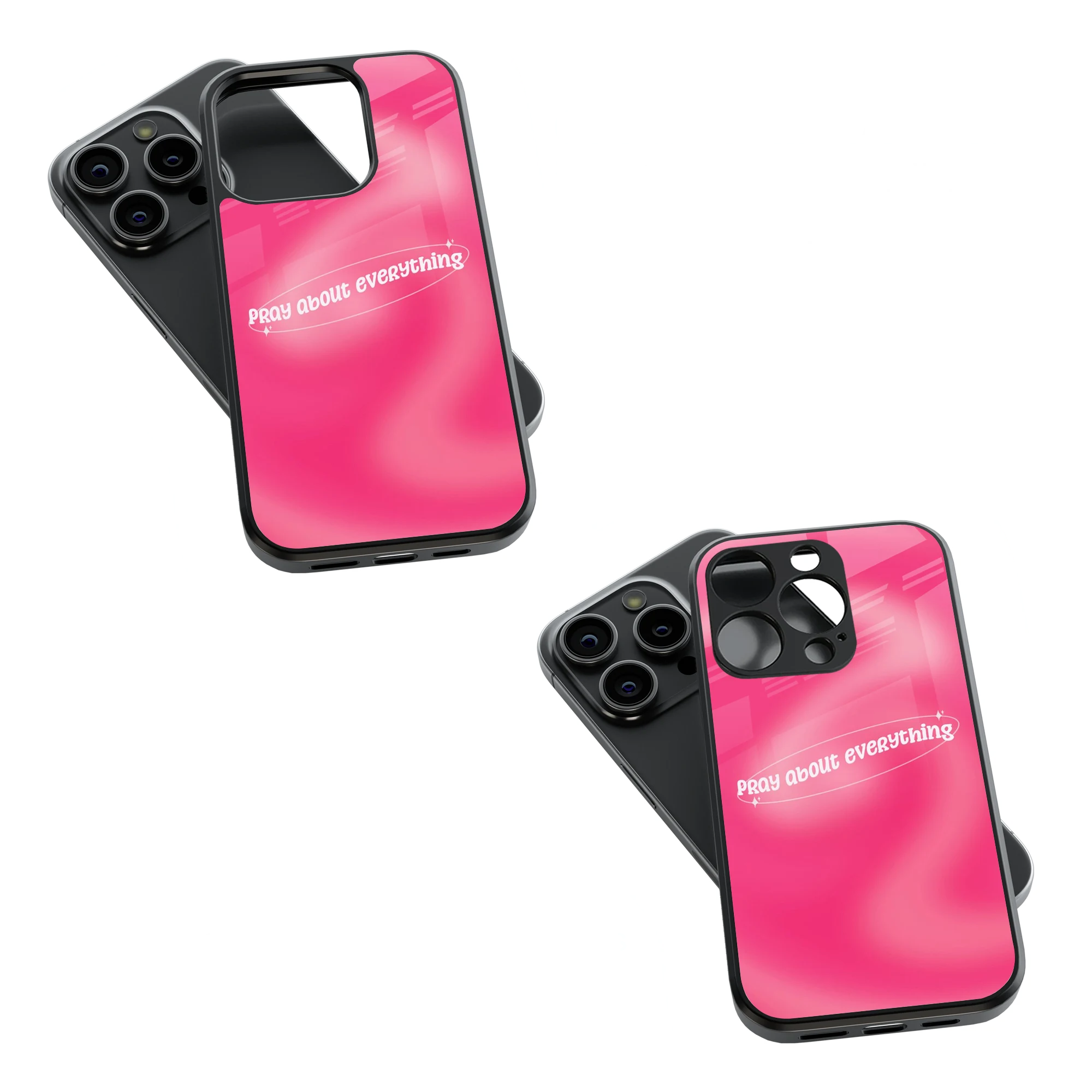 Trendy Glass Back Mobile Case for iPhone, Samsung, Redmi, OnePlus, Google Pixel, Motorola