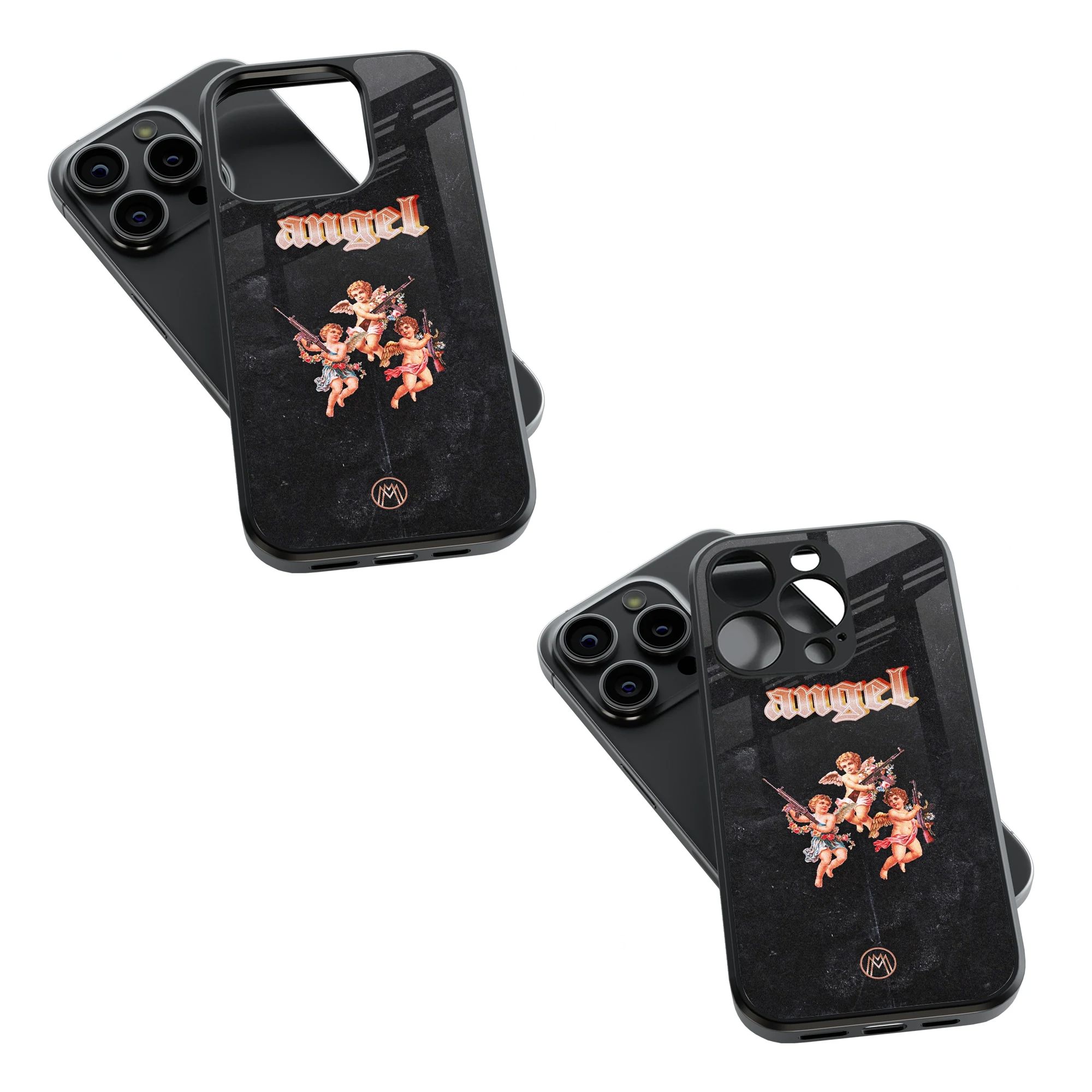 Trendy Glass Back Mobile Case for iPhone, Samsung, Redmi, OnePlus, Google Pixel, Motorola
