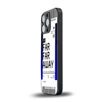 far far away boarding pass ticket back phone cover | glass case for iphone 14 pro