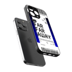 far far away boarding pass ticket back phone cover | glass case for iphone 16 pro max