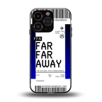 far far away boarding pass ticket back phone cover | glass case for iphone 16 pro