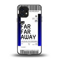 far far away boarding pass ticket back phone cover | glass case for nothing phone 1