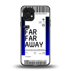 far far away boarding pass ticket back phone cover | glass case for nothing phone 1