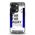 far far away boarding pass ticket back phone cover | glass case for oneplus nord 3