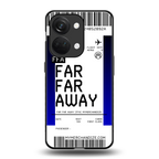 far far away boarding pass ticket back phone cover | glass case for oneplus nord 3